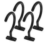 SUPVOX Lot de 4 Crochets sous Table en Métal Noir pour Rangement de Queues de Billard Organiseur Pratique et Résistant à L’Usure Compatible Tables Snooker et Billard Américain