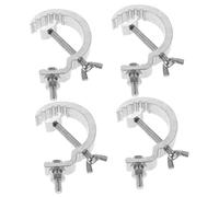 SUPVOX Lot de 4 Crochets Suspendre pour Projecteurs par 17 Mm, Pinces Renforcées Antirayures en Acier, Accessoires D’éclairage Scénique Robustes pour Structures de Scène