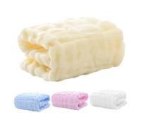 SUPVOX Lot De 4 Débarbouillettes Carrées En Coton 100% Pour Bébé Serviettes Et Absorbantes Pastel Lavables En Machine Indispensables Soins Des -