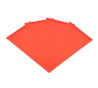 SUPVOX Lot de 4 Drapeaux d'Avertissement Réfléchissants en PVC 21X42X42 CM pour Vélo Drapeaux de Sécurité Cycliste Portables Compatibles Tige 6 MM Protection Visibilité Extérieure Vélo