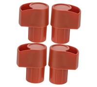 SUPVOX Lot de 4 Embouts Protecteurs en Plastique Café pour Saxophone Alto, Capuchons de Clés Ergonomiques et Légers, Accessoires de Protection Anti-poussière pour Concerts et
