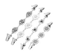 SUPVOX Lot de 4 Épingles à Cardigan Multifonctions pour Femmes, Clips de Châle en Alliage, Pinces à Pull pour Manteaux Légers et Pulls D’hiver, Accessoires Mode Hiver Plusieurs styles
