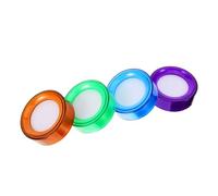 SUPVOX Lot de 4 Humidificateurs pour Doigts en Mousse, Gobelets à Éponge Compacts Multicolores, Accessoire Pratique pour Comptage d'Argenté et Gestion de Documents en Bureau