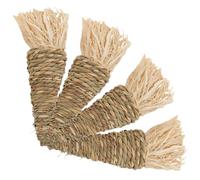 SUPVOX Lot De 4 Jouets à Mâcher pour Lapin Cochon d'Inde en Herbe Aquatique Grand Format Jouets D'ennui Adaptés Aux Petits Animaux pour Hamsters
