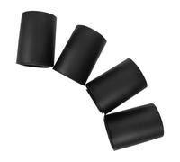 SUPVOX Lot de 4 Manchons Télescopiques Anti-poussière pour Vérin à Gaz de Chaise de Bureau, Housses Cylindriques Noires Universelles Compatibles Fauteuil Gaming, Protection Solide