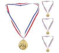 SUPVOX Lot de 4 médailles de Boxe en métal - Trophée doré pour compétitions Sportives - Médaille de vainqueur en Alliage de Zinc avec Cordon - Prix pour Tournois de Boxe étudiants, Jeux, fêtes