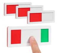 SUPVOX Lot de 4 Panneaux Coulissants pour Porte de Bureau et Toilettes Communication Visuelle État Occupé