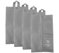 SUPVOX Lot de 4 Paquet à Chaussures de Voyage Gris, Pochettes Étanches et Portables pour Organiser Chaussures, Sandales, Baskets - Organisateur Pratique pour Valise et Paquet à Dos,