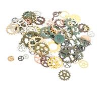 SUPVOX Lot de 4 Paquets de Breloques en Alliage Style Steampunk Vintage pour Fabrication de Bijoux DIY Rouages Anciens, pour Accessoires et Nail Art Couleur Aléatoire