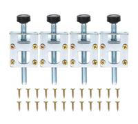 SUPVOX Lot de 4 Pieds Réglables en Acier Carbone et Caoutchouc pour Meubles, Protège Sol, pour Tables, Chaises et Bureaux la Maison L'école