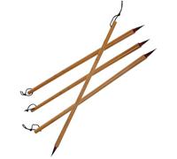 SUPVOX Lot de 4 Pinceaux de Calligraphie Petits Format pour Écriture Chinoise, Pinceaux Multifonctions en Poils Résistants, Outils Légers pour Étudiants et Amateurs D'art, Papeterie