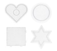SUPVOX Lot de 4 plaques de perles Pegboards en plastique pour enfants DIY artisanat perles 2,6 mm