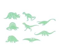 SUPVOX Lot de 4 set de Autocollants Muraux Lumineux Dinosaures Phosphorescents Verts Décoration Créative pour Chambre Garçon et Filles et Salle D’Étude Stickers Fluorescents en