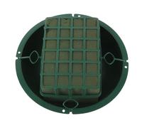 SUPVOX Lot de 4 Sets de Supports pour Fleurs Funéraires Plateau à Mousse Intégré, Socle Stable en Plastique pour Cimetières, Résistant au Vent, Maintien Prolongé des Fleurs