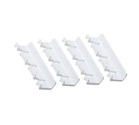 SUPVOX Lot de 4 Supports Muraux Autocollants sans Perçage pour Prises Électriques, Crochets Multifonctions en Plastique Blanc, Fixation Murale Cuisine, Salle de Bain et Organisation