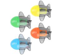 SUPVOX Lot de 4 Taille-crayons en Plastique Forme Avion, Petit Taille-crayon Manuel, Aiguisoir Simple Trou, Couleurs Aléatoires, Fournitures Scolaires Portables pour Couleur Aléatoire