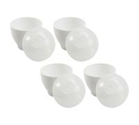 SUPVOX Lot de 4 Tasses Cuiseurs à Œufs pour Micro-ondes en Polypropylène Sûr, Mini Taille, Cuisson Vapeur Rapide, Accessoire la Cuisine Pratique pour Petit-déjeuner Sain et Facile
