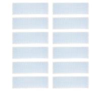 SUPVOX Lot de 40 Dévidoirs de Ruban Washi Bleu Clair 5X15 CM Coins Arrondis Panneau de sous-Emballage en Plastique 06 MM Accessoires Pratiques pour Bureau École et Maison