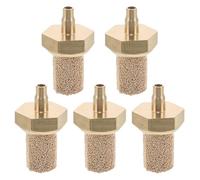 SUPVOX Lot de 5 buses filtrantes en cuivre pour machine à brouillard et neige, diffuseur de bulles d'air M5, pièces de filtre de compresseur universelles pour remplacement de liquide mousse à