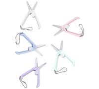 SUPVOX Lot de 5 Mini Ciseaux à Broderie en Acier Inoxydable Pliables pour Coupe Précise de Tissu et Fil Adaptés aux Droitiers et Gauchers pour Loisirs Créatifs