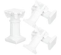 SUPVOX Lot de 5 Mini Colonnes Romaines en Résine 12 Cm, Statues Décoratives pour Micro-paysages et Bougeoirs, Décoration Intérieure Classique pour Maison, Salon et Mariage
