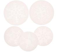 SUPVOX Lot de 5 moules de Noël en résine en forme de flocon de neige en silicone