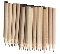 SUPVOX Lot de 50 Crayons Crayons Courts en Bois Hexagonaux Hb et Débutants Taille Petite Couleur Bois Naturel pour École Maternelle et Usage Scolaire Quotidien