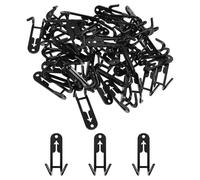 SUPVOX Lot de 50 Crochets Abs Ronds pour Treillis Extérieur, Supports Robustes Suspendre Melon Miel et Cantaloup, Clips Muraux Polyvalents pour Jardin et Culture en Serrage, Fixation