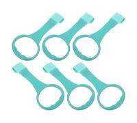 SUPVOX Lot de 6 Anneaux de Traction Bébé Vert Clair Poignées d'Appui pour Parc et Lit Bébé Jouets Suspendus D’Éveil pour Tout-Petits Aide à la Marche Sécurisée et Développement Moteur