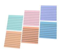 SUPVOX Lot de 6 Blocs-notes Autocollants Pratiques en Papier 30 Feuilles Chacun, Couleurs Variées, pour Bureau et École