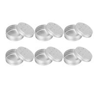 SUPVOX Lot de 6 Boîtes Métalliques D’Entraînement pour Chiens 80 Ml Couvercles Perforés en Aluminium Matériel D’Agilité Canine pour Détection Coffrets Portables pour Entraînement au