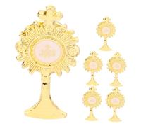 SUPVOX Lot de 6 Broches Catholiques en Métal Doré, Épingles Chrétiennes pour Première Communion, Accessoire Religieux Décoratif pour Fête et Cérémonie, Présent Souvenir Religieux