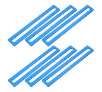 SUPVOX Lot de 6 Marque-Pages de Suivi de Lecture Bleus en Acrylique Pliable - Outils de Guide de Lecture pour Dyslexiques Garçon et Filles et Adultes - Accessoires Scolaires