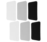 SUPVOX Lot de 6 Patchs de Réparation Imperméables pour Kayak et Bateaux Gonflables en PVC Solide Couleurs Noir Blanc et Gris Kit de Réparation Polyvalent pour Piscines et Radeaux