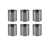 SUPVOX Lot de 6 Pots Ronds en Fer pour Peinture 0,3 L, Réservoir d'encre Solide et Pratique, Pot de Rangement pour Loisirs Créatifs et Stockage Peinture à Domicile Atelier