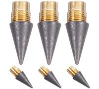 SUPVOX Lot de 6 Recharges de Pointe de Crayon sans Encre, Embouts Remplaçables à Vis, Compatible Crayons Mécaniques, sans Affûtage, pour Bureau et Études, Graphite Style Aléatoire