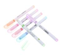 SUPVOX Lot de 6 set de Surligneurs Pailletés à Pointe Linéaire Encre Rapide Séchage Couleurs Vives Assorties Stylos pour Prise de Notes Fournitures Scolaires Journalisation