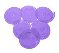 SUPVOX Lot de 6 Suspensions Spirales Décoratives en Plastique, Couleur Macaron Violet, 30 Cm, Décoration de Fête, Guirlandes Spirales pour Anniversaire, Mariage et Shower, Décorations