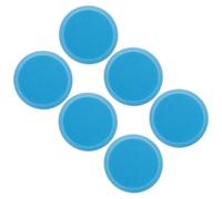 SUPVOX Lot de 6 Tampons de Nettoyage Polissage Bleus pour Boules de Bowling Éponges de Resurfaçage pour Élimination des Rayures Superficielles Kit d'entretien pour Amélioration Surface