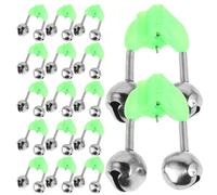 SUPVOX Lot de 60 Cloches pour Canne à pêche : Alarme puissante, Double Alerte, Clip en Plastique, indicateurs d'appâts Nocturnes, pour Types de Cannes à pêche, Accessoires de Sport de Plein air