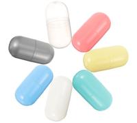 SUPVOX Lot de 7 Cylindriques en Plastique PP, Boîte à Bonbons Remplissable, Multicolore, Conteneur de Rangement pour Jouets et Présents de Fête pour Garçon et Filles, pour Pâques