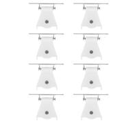 SUPVOX Lot de 8 Bloque-Cordons pour Stores Romains, Plastique Robuste, Taille Compacte, Accessoires de Verrouillage pour Rideaux, Pratique pour Maison et Bureau, Fourniture de Poulies