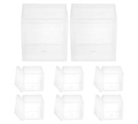 SUPVOX Lot de 8 Boîtes à Bonbons Transparentes Cubiques en Acrylique 65X65X65 CM 210 Ml avec Couvercle Hermétique Petites Boîtes Carrées pour Mariage Fêtes et Rangement