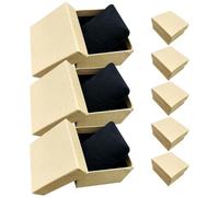SUPVOX Lot de 8 Boîtes à Montres en Papier Kraft Vintage, Format Petit, Intérieur Noir ou Blanc, Boîte de Rangement pour Bijoux et Montres, Organisateur Pratique pour Voyage et Usage