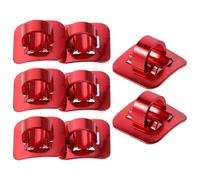 SUPVOX Lot de 8 Clips de C pour Câbles de Vélo, Guides-câbles Adhésifs en Aluminium, Fixation Sécurisée pour Gaines de Freins et Dérailleurs, Compatibles VTT et Vélos de Route,