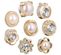 SUPVOX Lot de 8 Épingles Magnétiques pour Hijab sans Couture, Multifonctions pour Vêtements, Broches Bouton Colorées Assorties, Fixation sans Perçage, Accessoires Mode pour Foulards