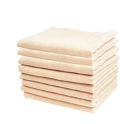 SUPVOX Lot de 8 Lingettes pour Bébé en Coton Biologique Double Couche, Serviettes de Salive Douces et Lavables, pour L'heure Repas Soin Quotidien