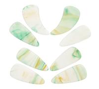 SUPVOX Lot de 8 Ongles Guzheng Double Arc Verts en Spirale, Médiators Protecteurs pour Doigts, Accessoires D’entraînement pour Cithare Chinoise, Kit pour Débutants et