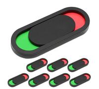 SUPVOX Lot de 8 Panneaux de Porte Coulissants de Confidentialité 10x4 Cm, Noir sans Texte, Autocollants pour Bureau, Toilettes et Salle de Conférence, Panneau Indicateur « Occupé » et «