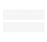 SUPVOX Lot de 8 Plaques de Séparation Blanches pour Aquarium 29,5 Cm, Grille Plastique à Trous 1 Cm, Plaque Filtre de Fond pour Séparation Substrat et Reproduction, Support Filtration